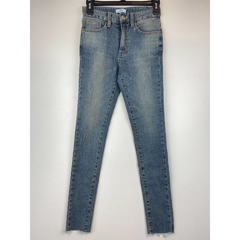 IMVELY Women's Korean Fashion Blue Jeans Size 25